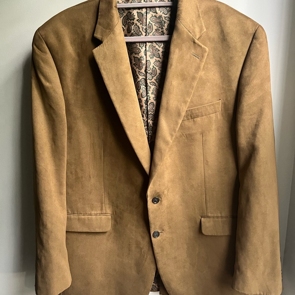 Lauren Ralph Lauren Men's Tan Suede Sport Coat Blazer